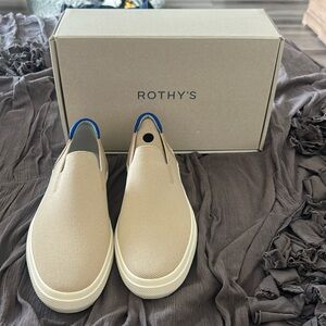 NIB Rothy's The Original Slip On Sneaker sand size 10